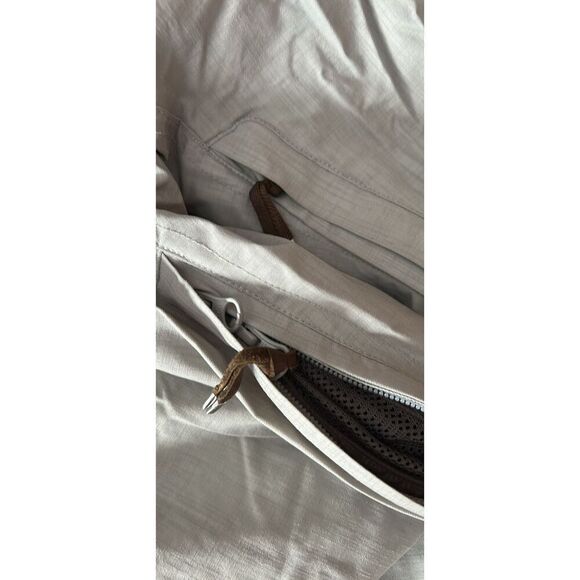 Holden Woman’s Ski Snowboard Pants Grey Leather Trim Medium - Picture 7 of 9